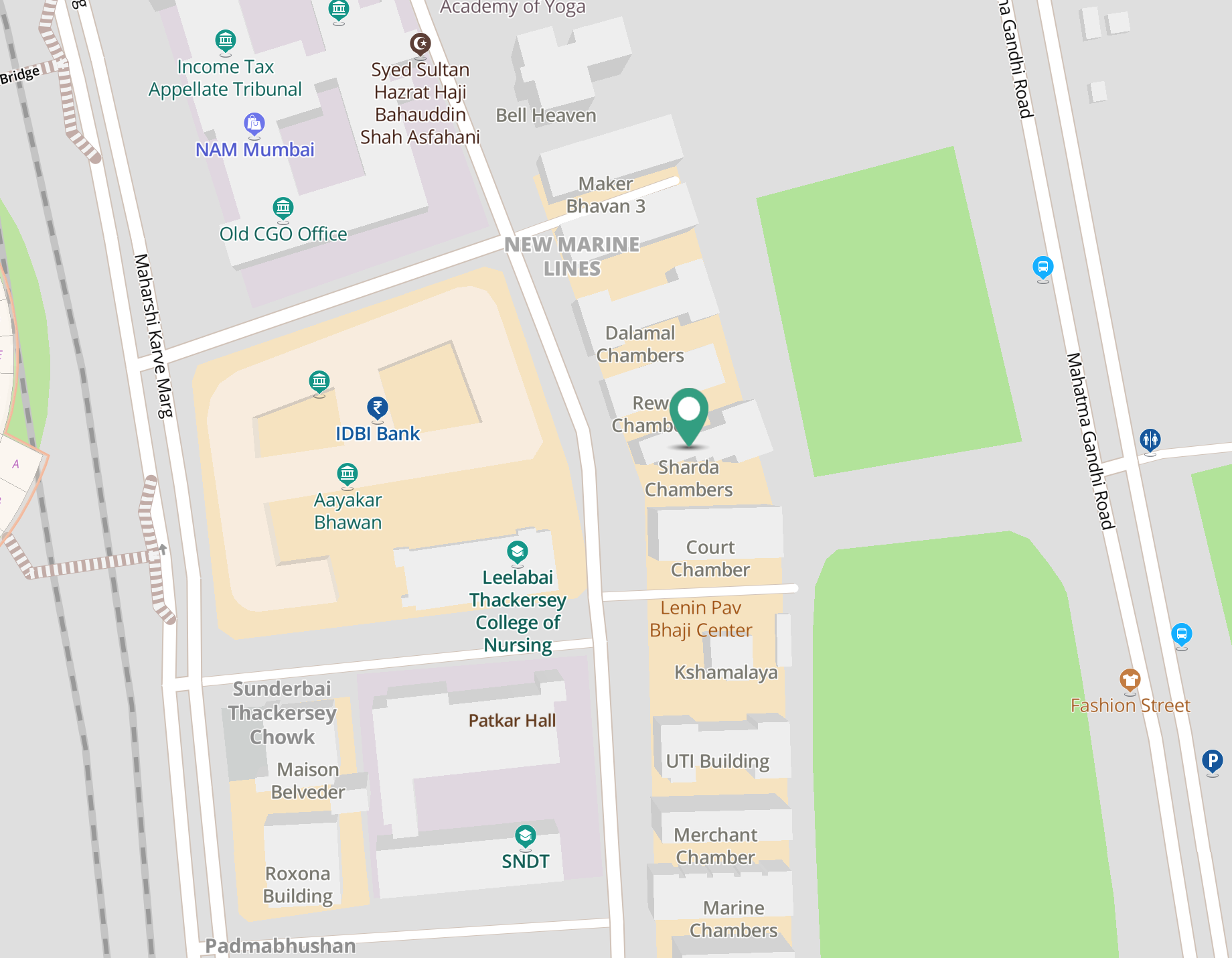 Office Space Semi Furnished in Sharda Chambers , Marine Lines